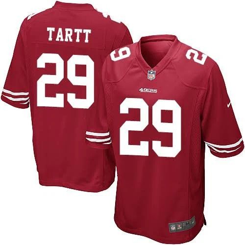 Men San Francisco 49ers #29 Jaquiski Tartt Nike Red Game Player NFL Jersey